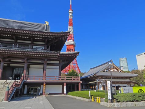 Tokyo Tower and Zojoji Temple